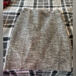 J. Crew Textured Gray Pencil Skirt